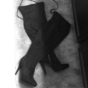 Thigh High Thin Heel Boots, Never Been Worn